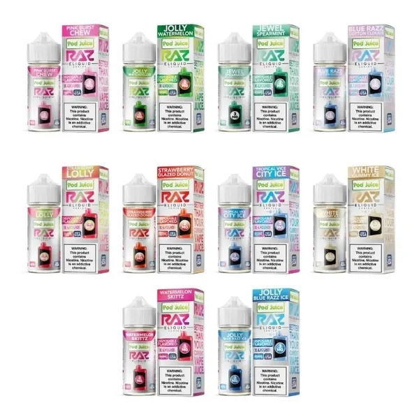 Pod Juice x RAZ E-Liquid 100mL