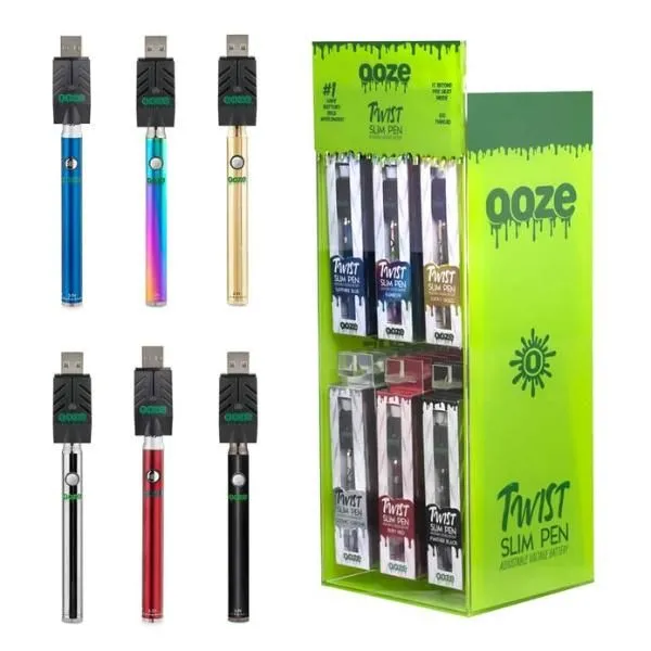 Ooze Slim Pen TWIST 510 Battery + Smart USB 320mAh with Display Box
